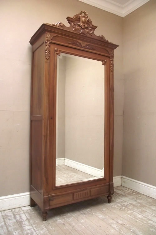 French antique single door armoire